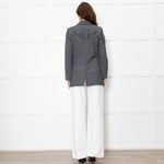 Zadig & Voltaire Grey Blazer with Angel Wing Crystal Back