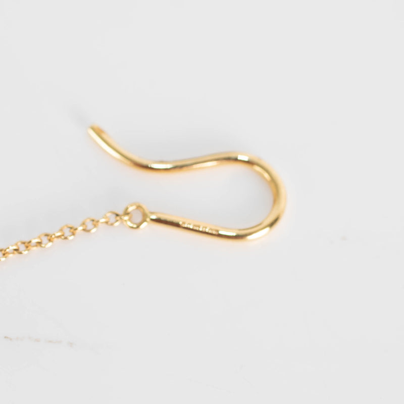 Tiffany Elsa Peretti Pearls By The Yard Chain Earrings