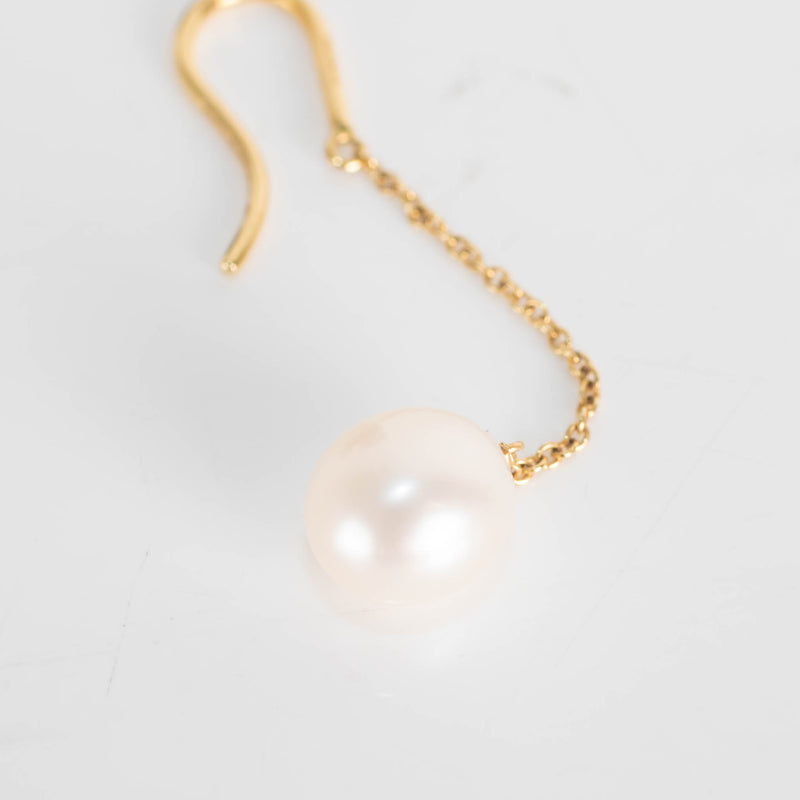 Tiffany Elsa Peretti Pearls By The Yard Chain Earrings