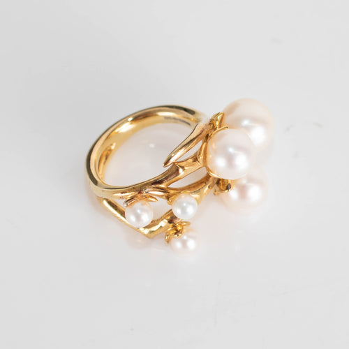 Shaun Leane Gold Vermeil Ring With Pearls