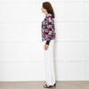 Mary Katrantzou Burgundy Silver Road Sign Sweater