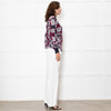 Mary Katrantzou Burgundy Silver Road Sign Sweater