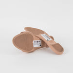 Charlotte Olympia Pale Pink Red Bead Hand Detail Sliders