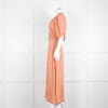 Vanessa Bruno Rust Yellow  Floral Short Sleeve Maxi Dress
