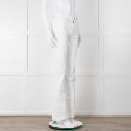 Paige White Flared Jeans