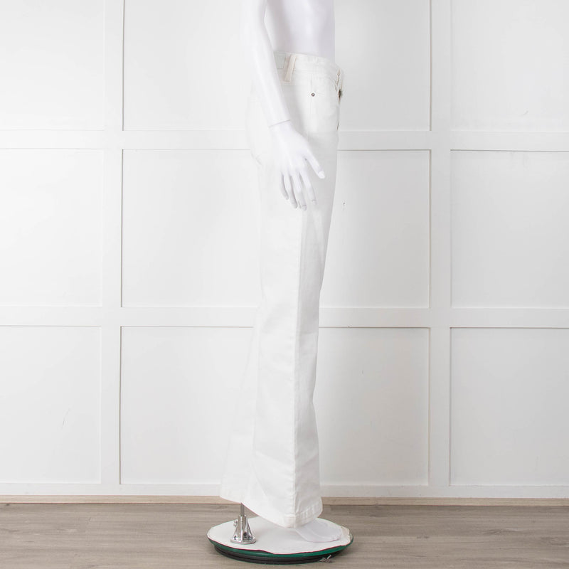 Paige White Flared Jeans