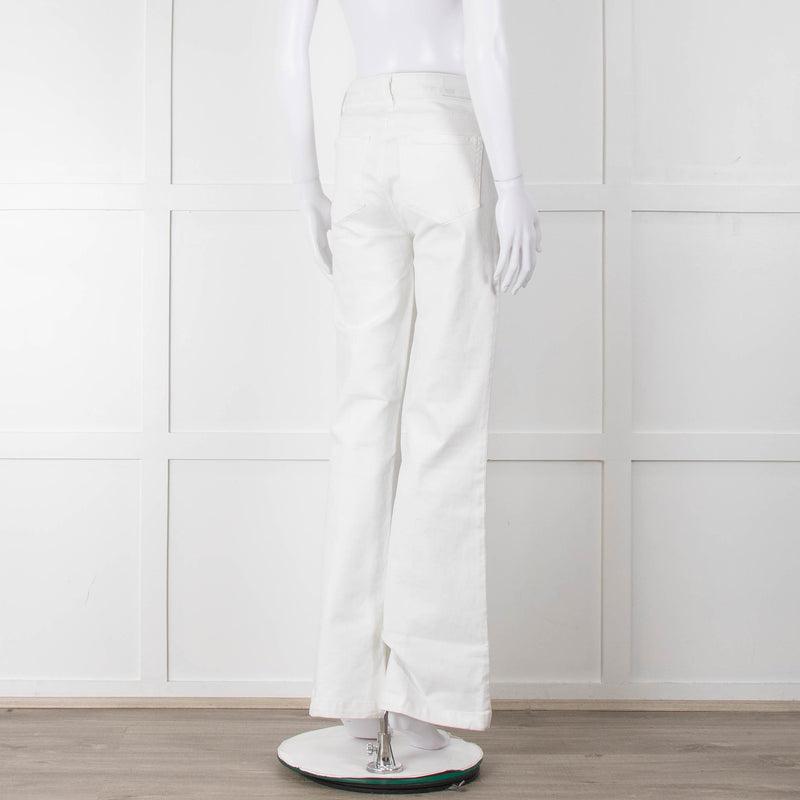 Paige White Flared Jeans