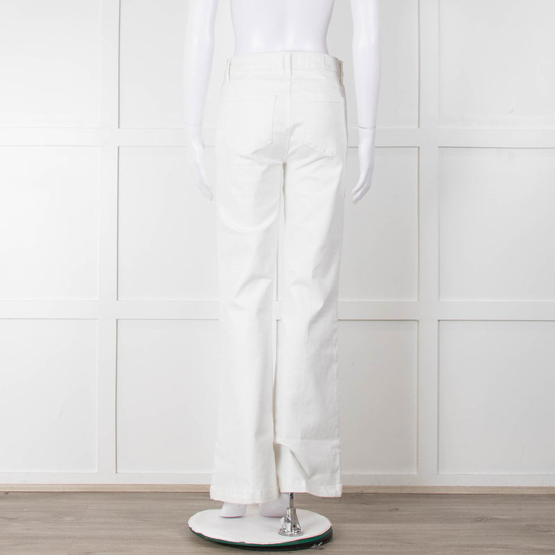Paige White Flared Jeans