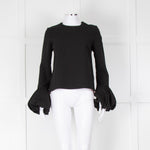 Roksanda Black Bell Sleeve Top