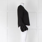 Roksanda Black Bell Sleeve Top