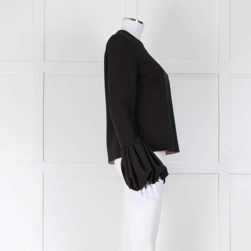 Roksanda Black Bell Sleeve Top