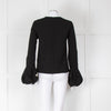Roksanda Black Bell Sleeve Top