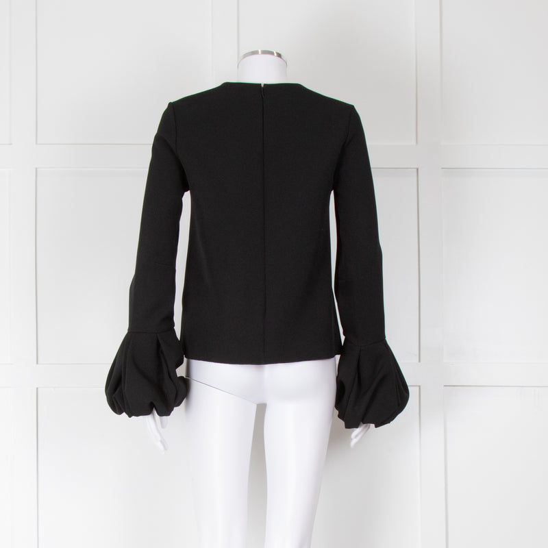 Roksanda Black Bell Sleeve Top