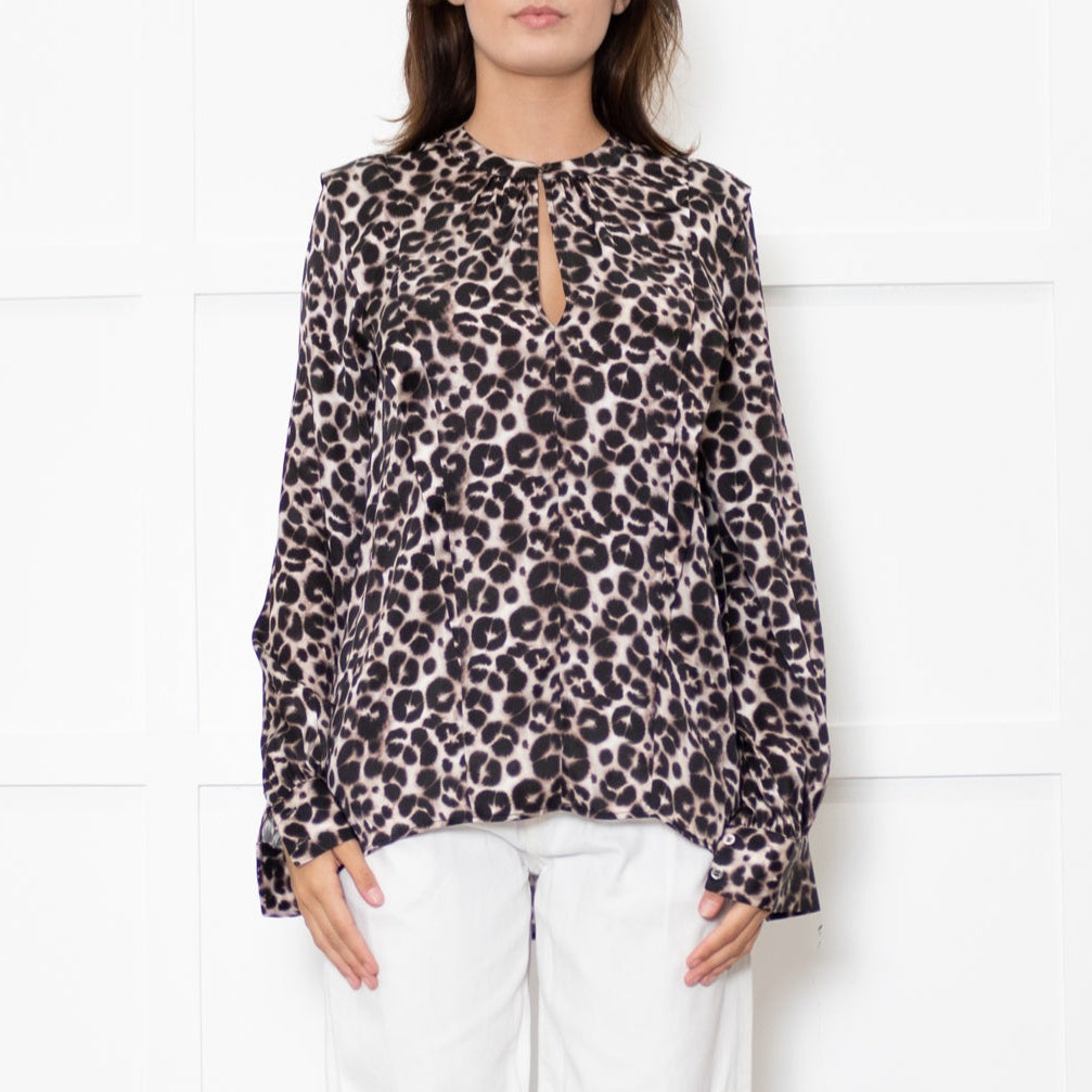 Dea Kudibal Animal Print Evelyn Silk Top
