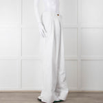 ME + EM White Cotton Wide Leg Trousers