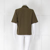 MM6 Maison Margiela Khaki Short Sleeve Asymmetric Shirt