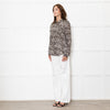 Marella Sport Silk Brown Animal Print Shirt