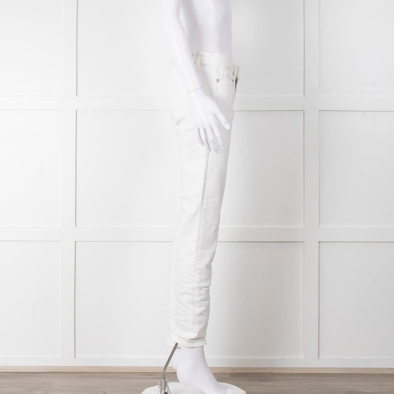 Paige White Skyline Ankle Peg Jeans