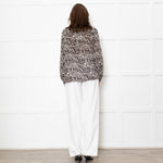 Marella Sport Silk Brown Animal Print Shirt