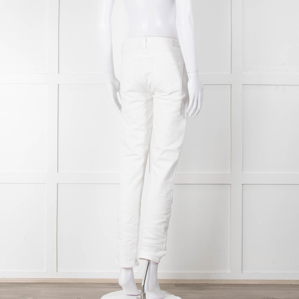Paige White Skyline Ankle Peg Jeans