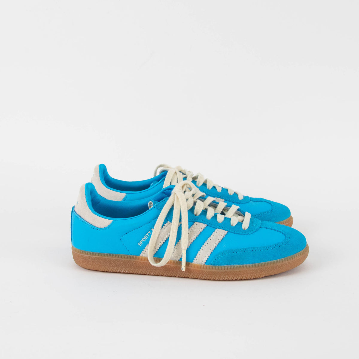 Adidas Blue White OG Samba Trainers