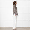 Marella Sport Silk Brown Animal Print Shirt