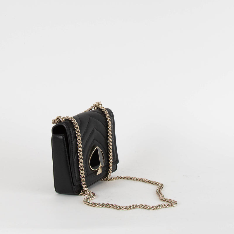 Kate Spade Black Small Quilted Shoulder Bag
