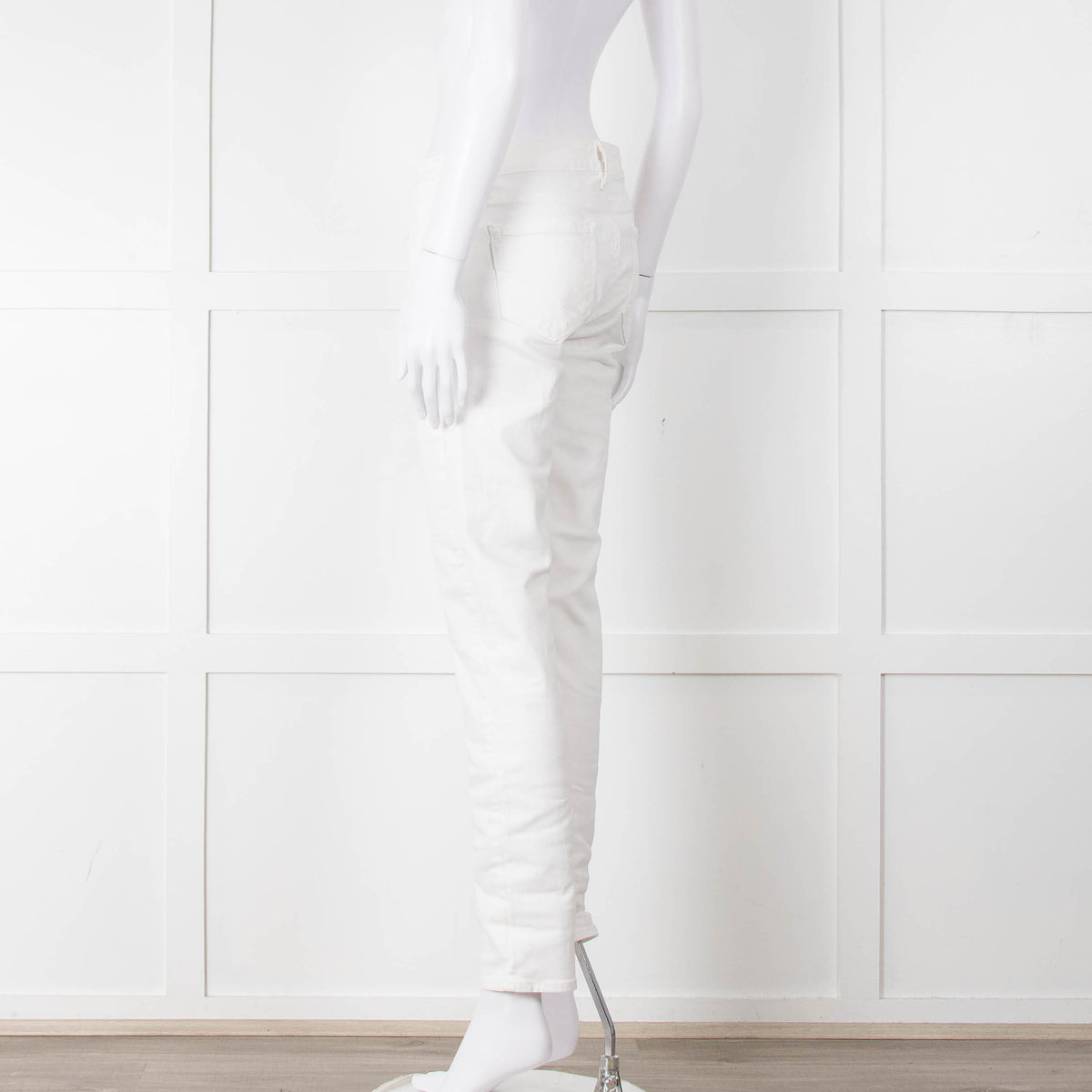 Paige White Skyline Ankle Peg Jeans