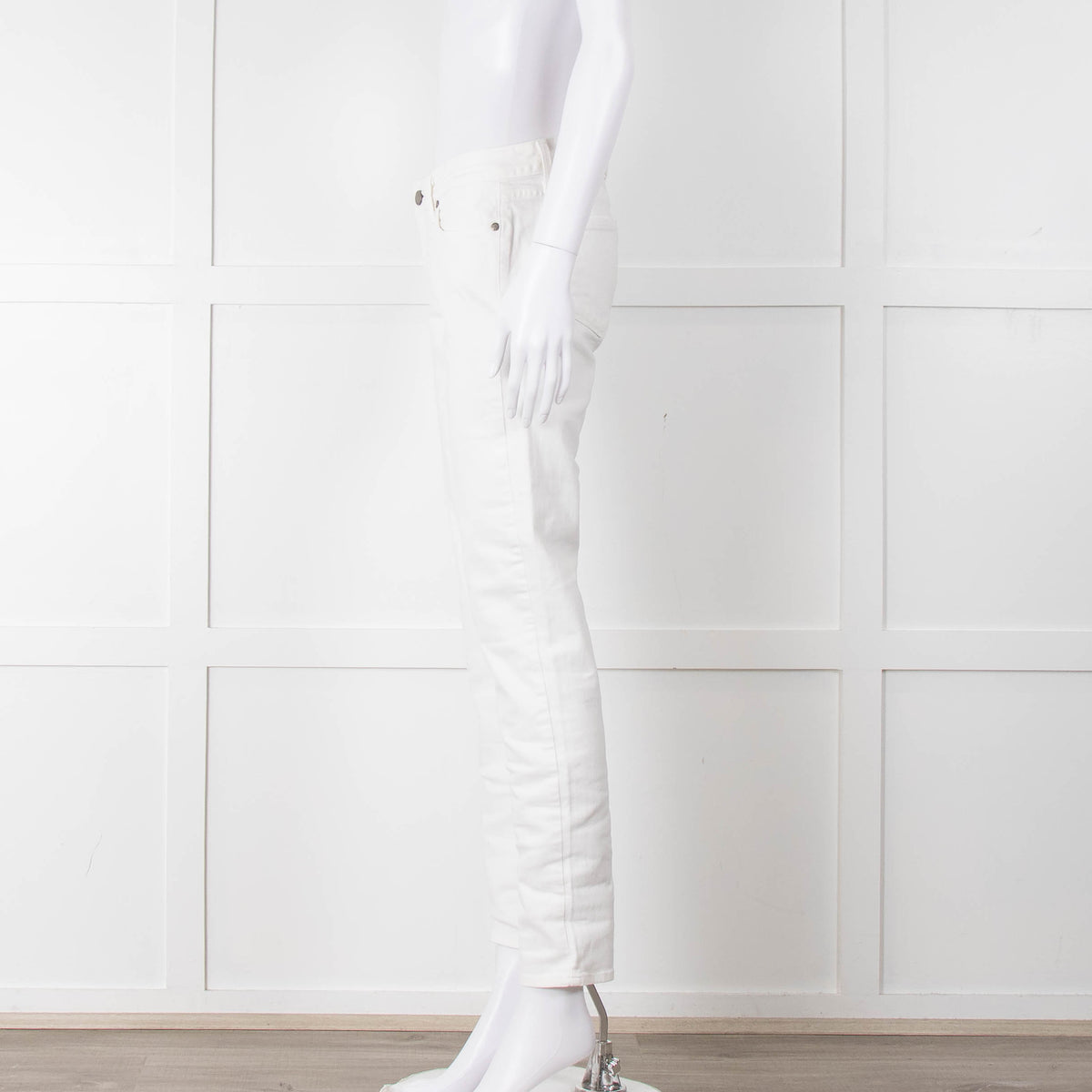 Paige White Skyline Ankle Peg Jeans