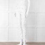 Paige White Skyline Ankle Peg Jeans