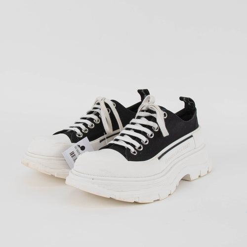 Alexander McQueen Black White Chunky Trainers