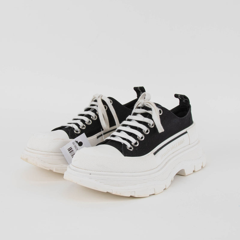 Alexander McQueen Black White Chunky Trainers