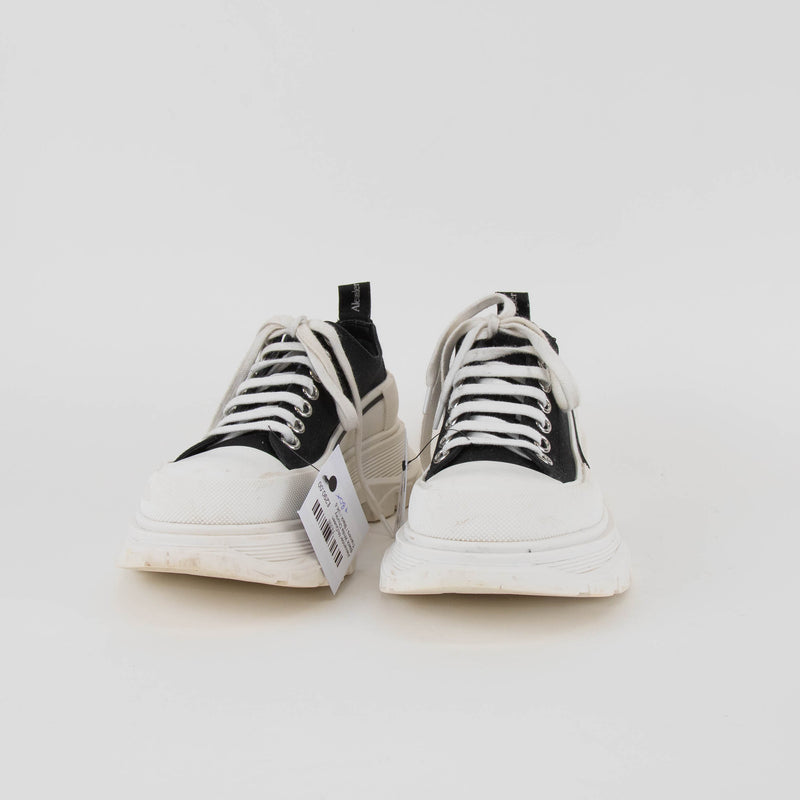 Alexander McQueen Black White Chunky Trainers