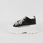 Alexander McQueen Black White Chunky Trainers