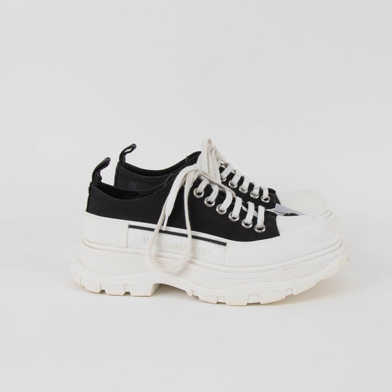Alexander McQueen Black White Chunky Trainers