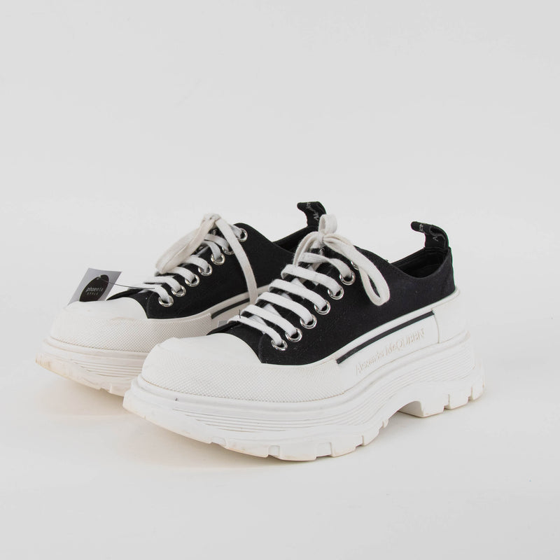 Alexander McQueen Black White Chunky Trainers