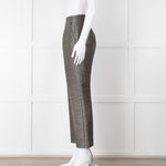Ralph Lauren Silver Grey Prince Of Wales Check Trousers