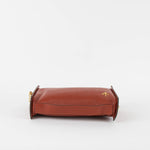 Manu Atelier Rustic Brown Gold Chain Leather Bag