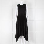 Joseph Black Pleated Sleeveless Dress