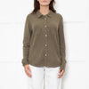 Notshy Green Cashmere Popper Front Shirt