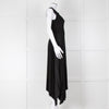 Joseph Black Pleated Sleeveless Dress