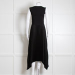 Joseph Black Pleated Sleeveless Dress
