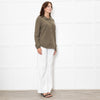 Notshy Green Cashmere Popper Front Shirt