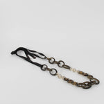 Marni Green Brown Interconnected Circles Necklace