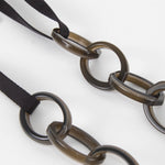 Marni Green Brown Interconnected Circles Necklace