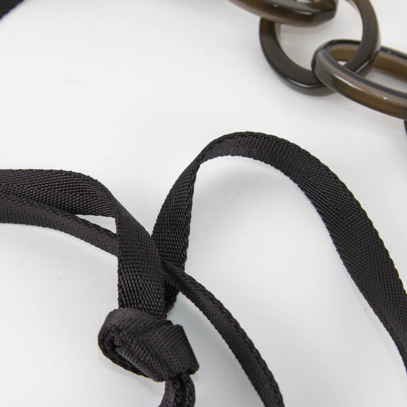 Marni Green Brown Interconnected Circles Necklace
