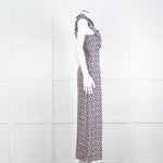 Paul & Joe Sister Navy White Orange Floral Print Sleeveless Jumpsuit