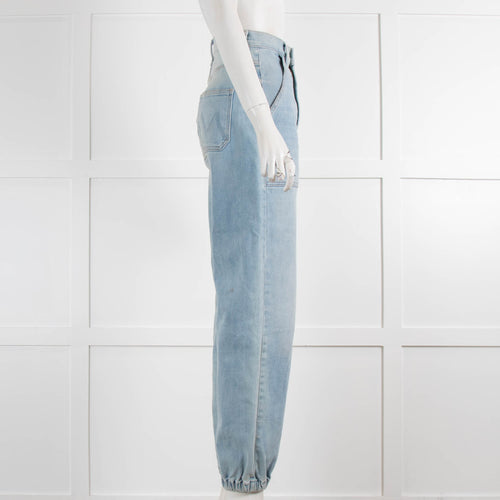 Mother Pale Denim The Wrapper Patch Jeans