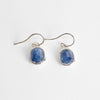 Monica Vinader Siren Silver Blue Stone Drop Earrings