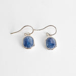 Monica Vinader Siren Silver Blue Stone Drop Earrings